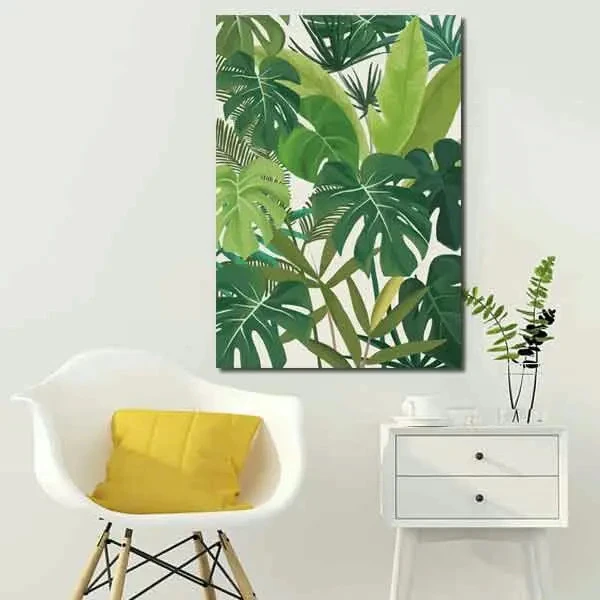 تابلو بوم چاپی لاویا طرح برگ انجیری کد ART-1187