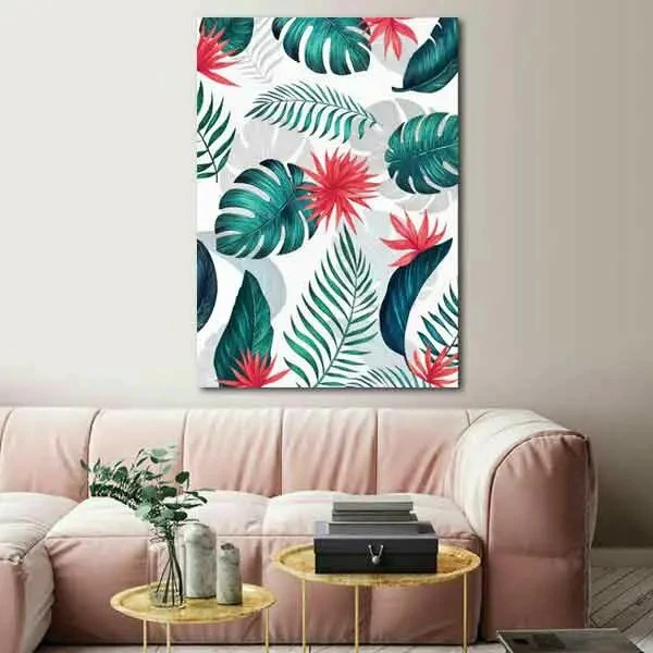 تابلو بوم چاپی لاویا طرح برگ انجیری کد ART-1246