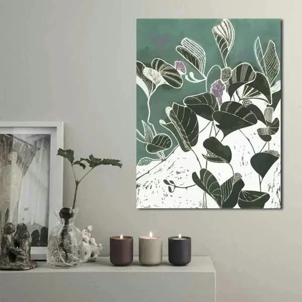 تابلو بوم چاپی لاویا طرح برگ کد ART-2675