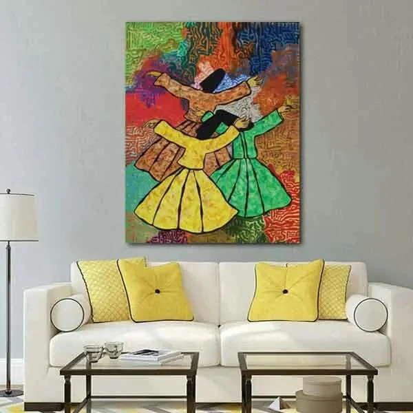 تابلو بوم چاپی لاویا طرح رقص سماع کد ART-1770