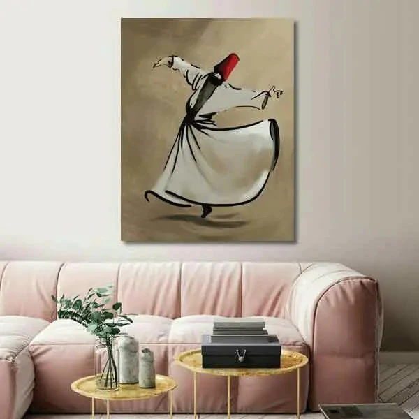 تابلو بوم چاپی لاویا طرح رقص سماع کد ART-1771