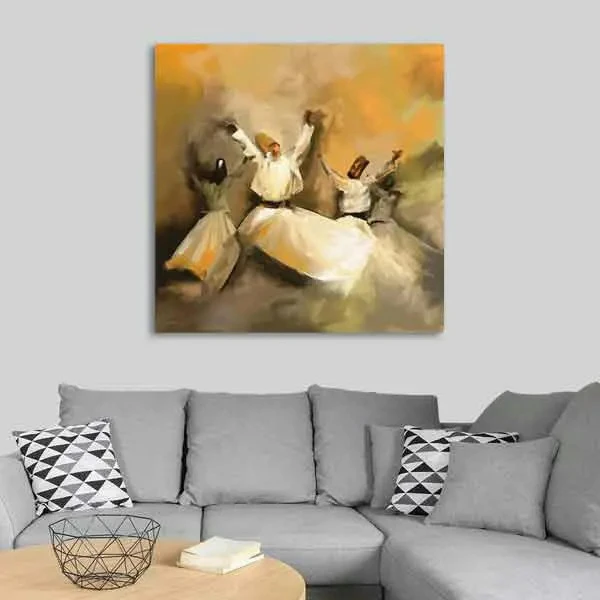 تابلو بوم چاپی لاویا طرح رقص سماع کد ART-1773