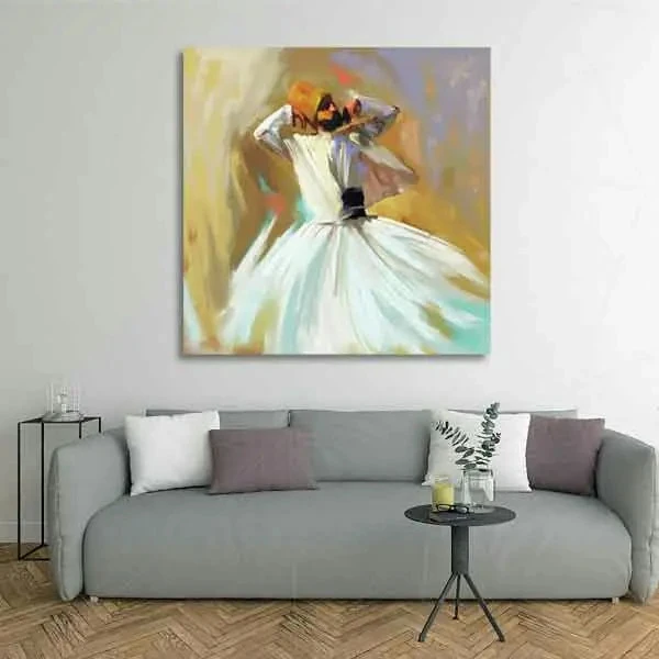 تابلو بوم چاپی لاویا طرح رقص سماع کد ART-1780