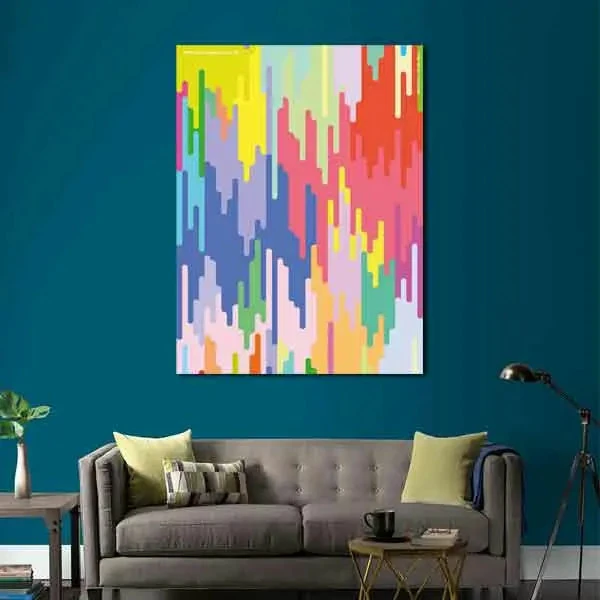 تابلو بوم چاپی لاویا طرح رنگی کد ART-2691