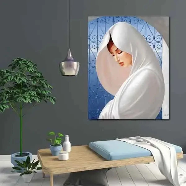 تابلو بوم چاپی لاویا طرح زن کد ART-1902