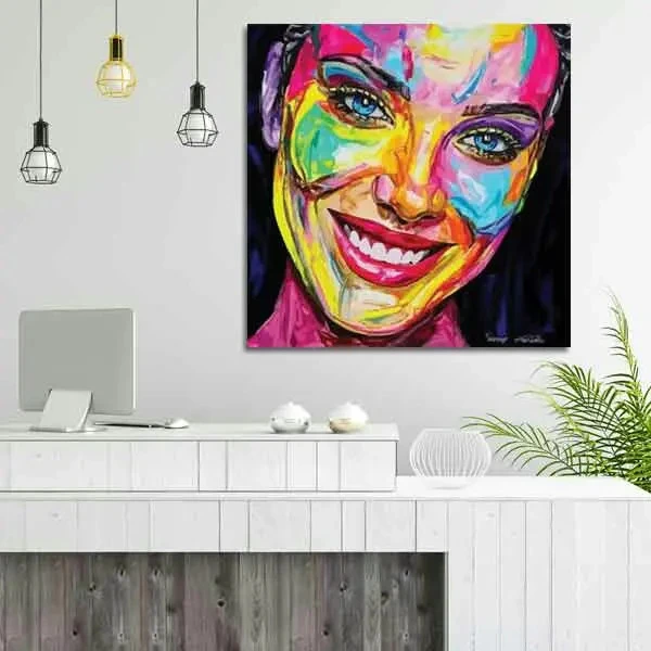 تابلو بوم چاپی لاویا طرح زن کد ART-2626