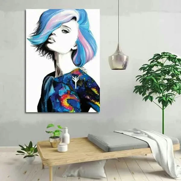تابلو بوم چاپی لاویا طرح زن کد ART-827