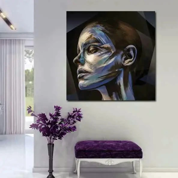 تابلو بوم چاپی لاویا طرح پرتره زن کد ART-957