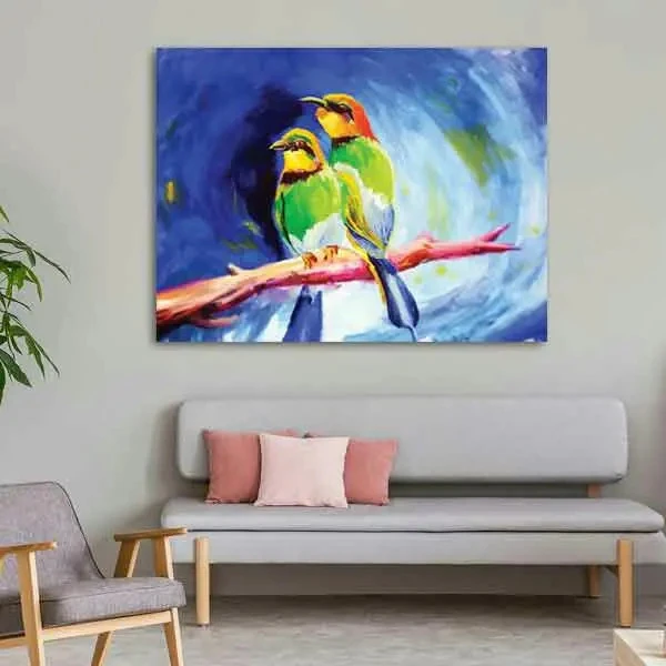 تابلو بوم چاپی لاویا طرح پرنده کد ART-1569