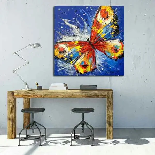 تابلو بوم چاپی لاویا طرح پروانه کد ART-1512