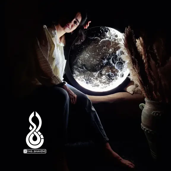 تابلو سفارشی ماه شب تولد