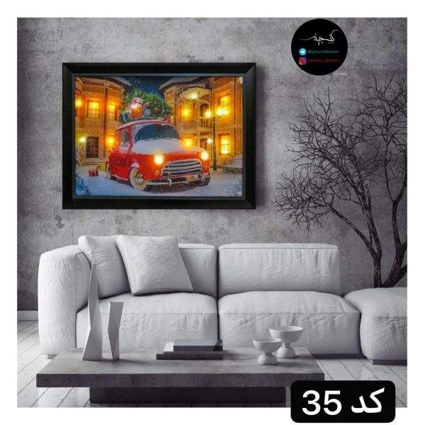 تابلو چراغدار فولکس برفی