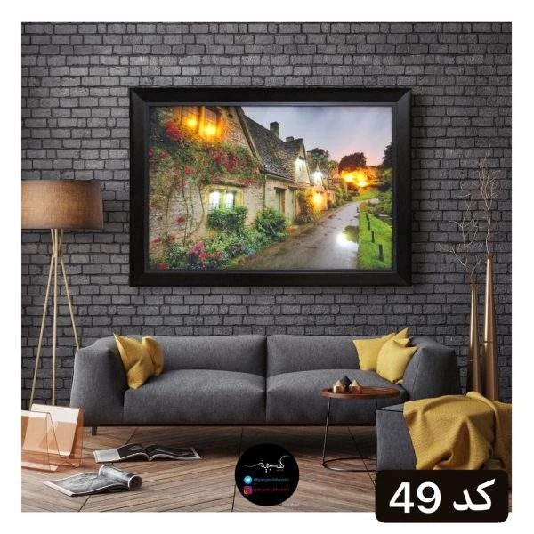 تابلو چراغدار پس از باران بزرگ