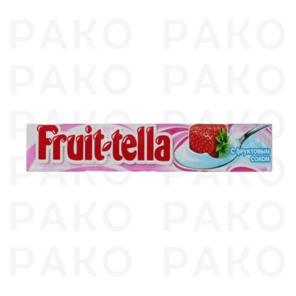 تافي توت فرنگي و ماست فروت تلا 41گرم fruittella