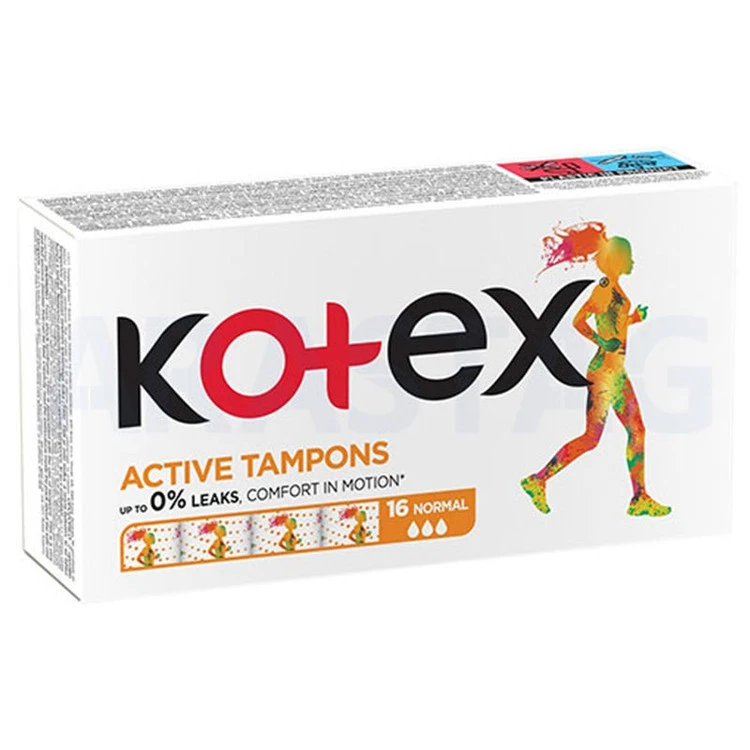 تامپون کوتکس مدل Active Normal تعداد ۱۶ عددی
