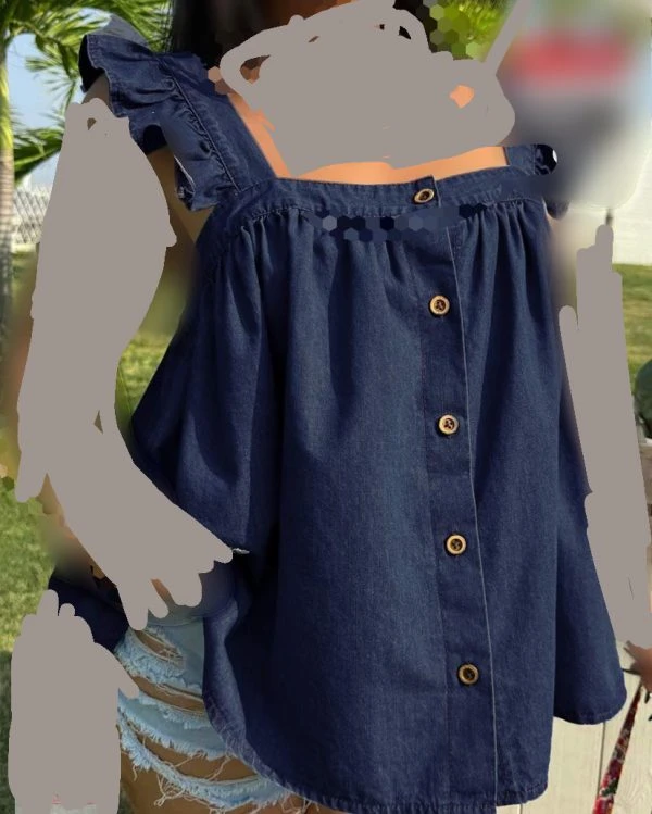 تاپ اسپرت جین سایز بزرگ زنانه