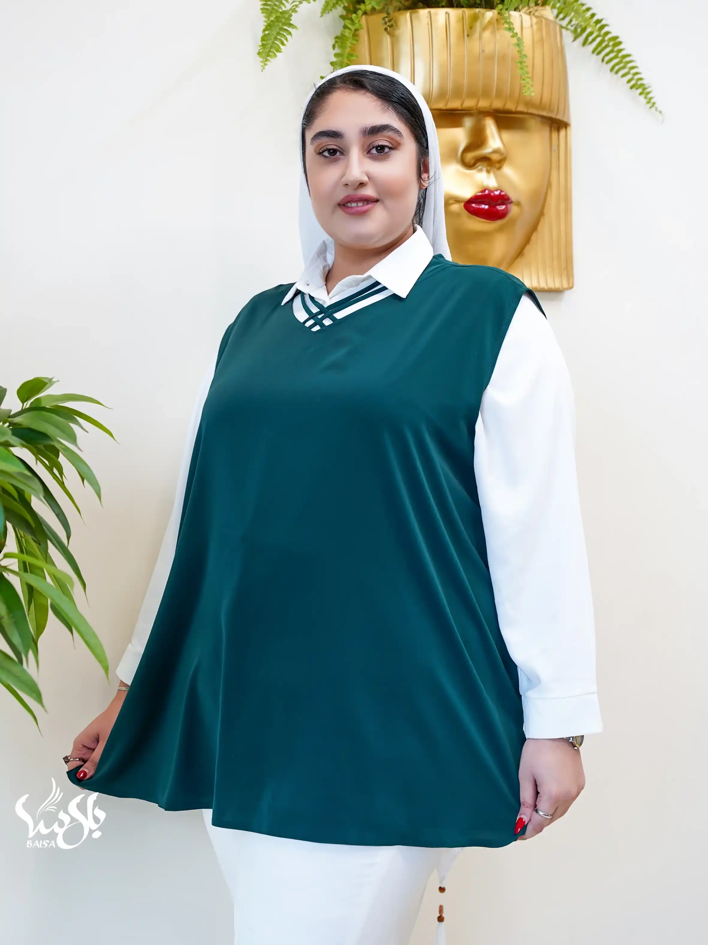 تاپ یقه بندی سایز بزرگ