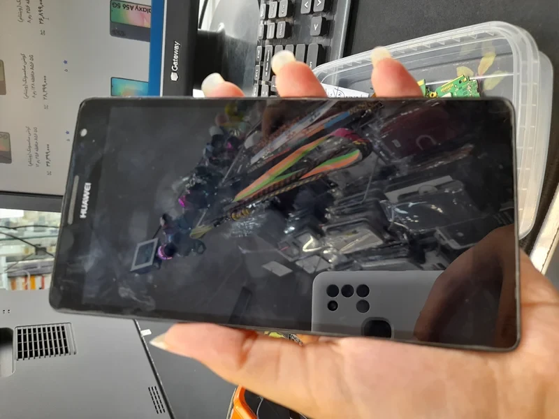 تاچ و ال سی دی رو کار با فرم lcd ascend mate اسند میت