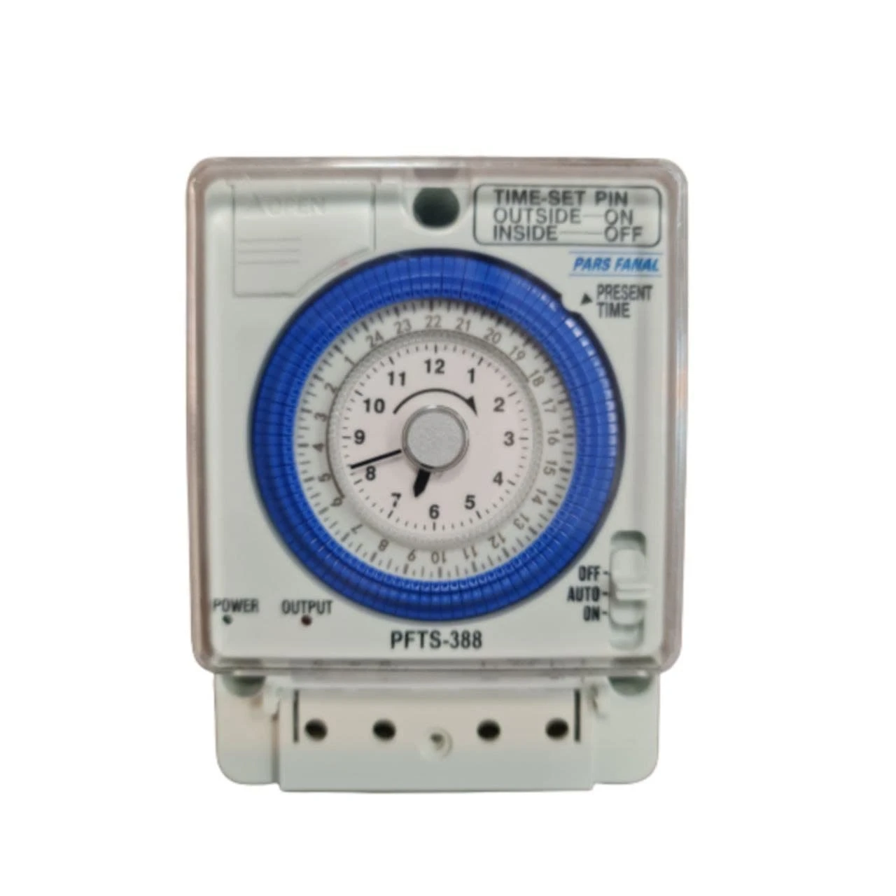 تایمر تابلویی ذخیره دار پارس فانال مدل PFTS-388 15 دقیقه ای