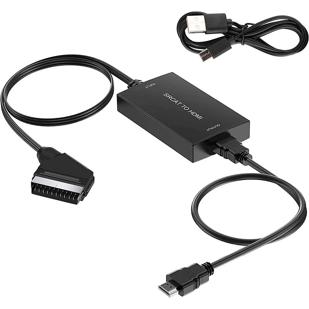 تبدیل SCART به HDMI همراه با کابل HDMI