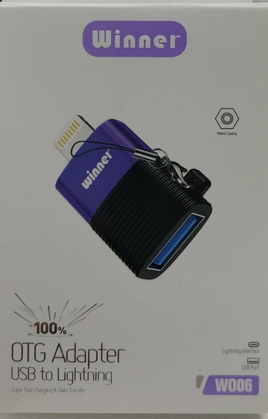 تبدیل usb به لایتینیگ برند winner مدل WOO6