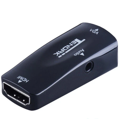 تبدیل اچ دی ام آی ماده به وی جی ای ماده با صدا HDMI FEMALE TO VGA FEMALE WITH AUDIO