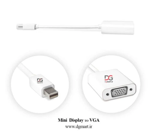 تبدیل پورت مینی دیسپلی به وی جی ای – MINI DISPLAY PORT to VGA Convert MINI DISPLAY PORT to VGA