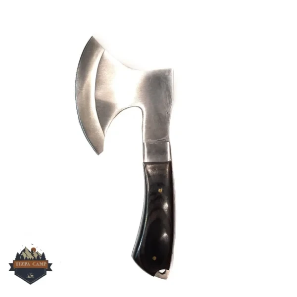 تبر فولادی دسته چوبی ضد زنگ