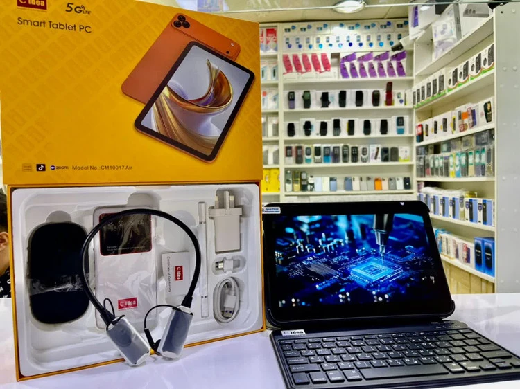 تبلت c idea سیدیا CM10017 Air | همراه هدست گردنی /پاوربانک حافظه 64 رم 4 گیگابایت واقعی