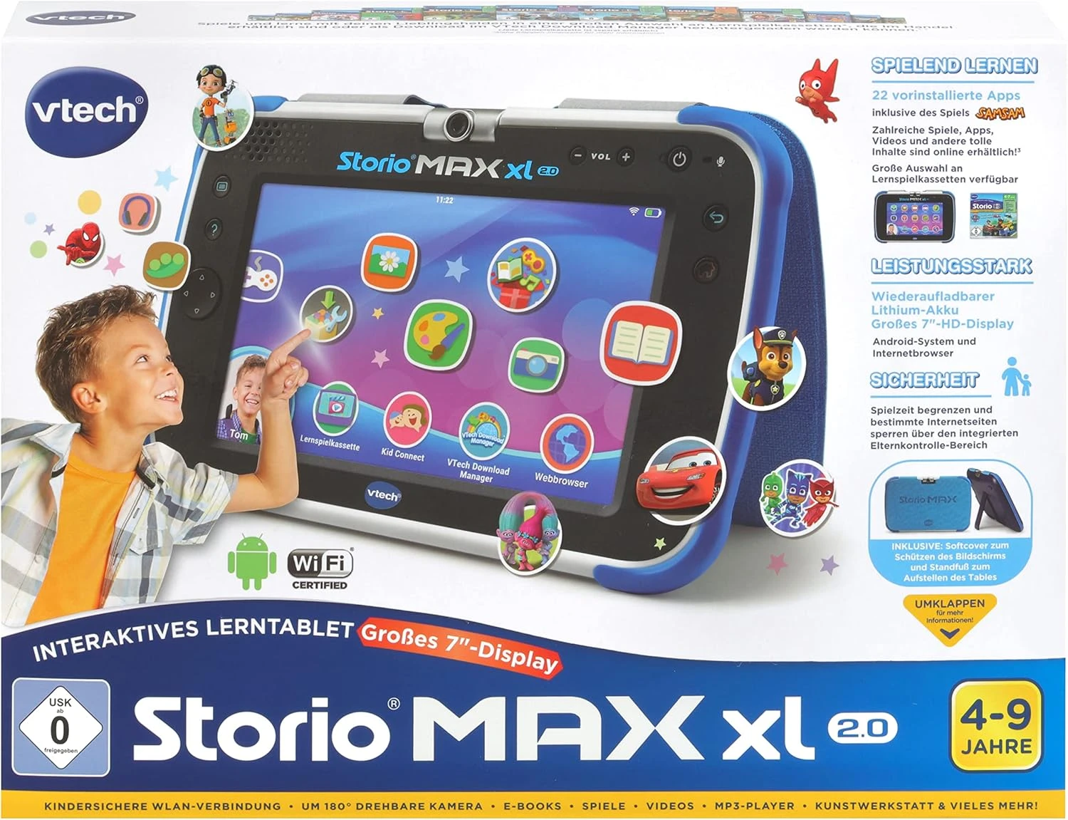 تبلت آموزشی امن برای کودکان VTech Storio MAX XL 2.0