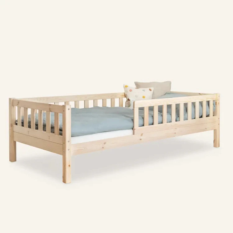 تخت خواب چوبی کودک تک نفره کدB65