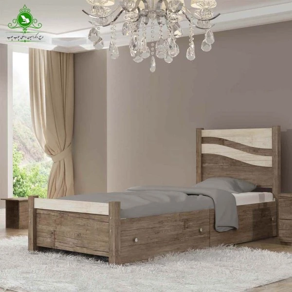 تخت خواب یک نفره مدل آریا