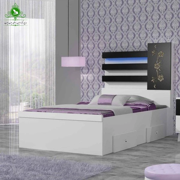 تخت خواب یک نفره مدل لوکاس