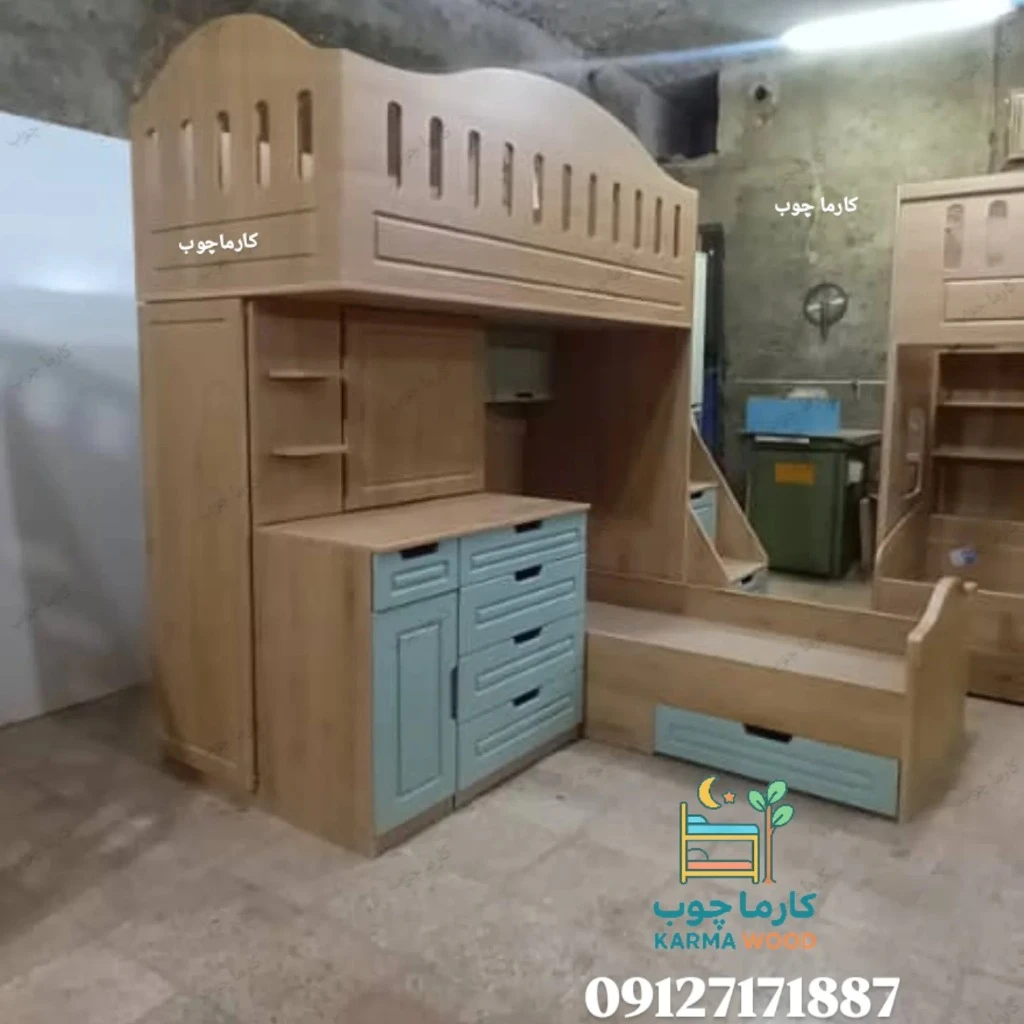 تخت دو طبقه مجموعه مدل پرنس