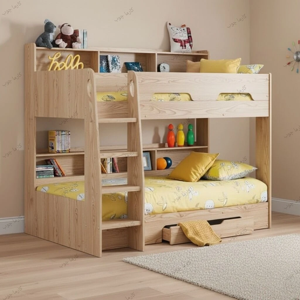 تخت دو طبقه مدل دلبر