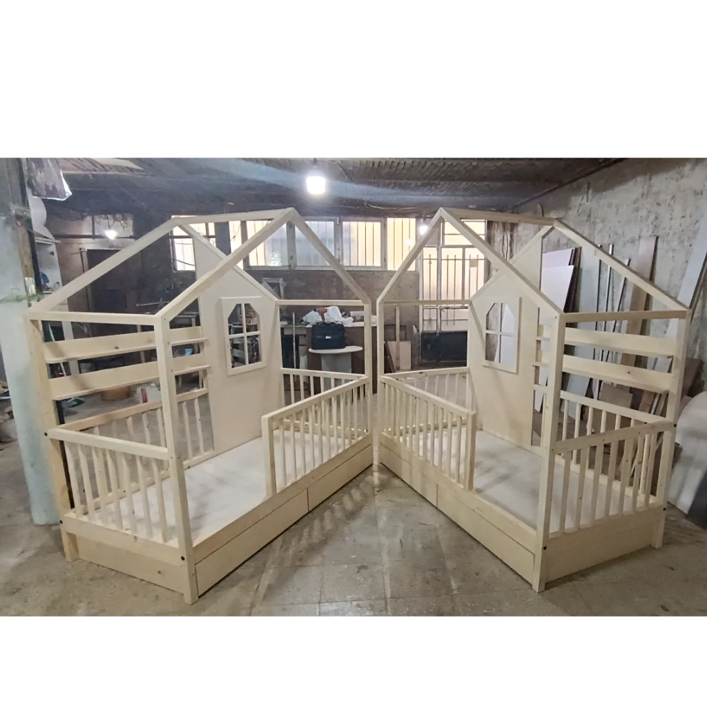 تخت کلبه مدل کیان چوبی