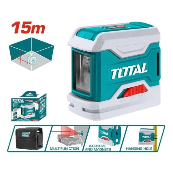 تراز لیزری 2 خط توتال مدل TLL156506