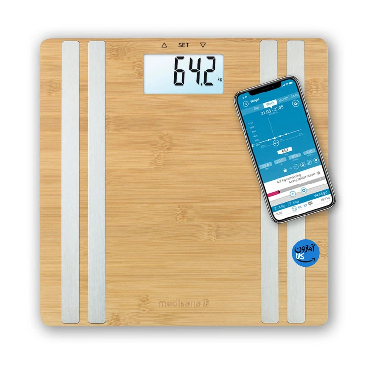 ترازوی دیجیتالی هوشمند بامبو مدیسانا مدل BS 550 Connect