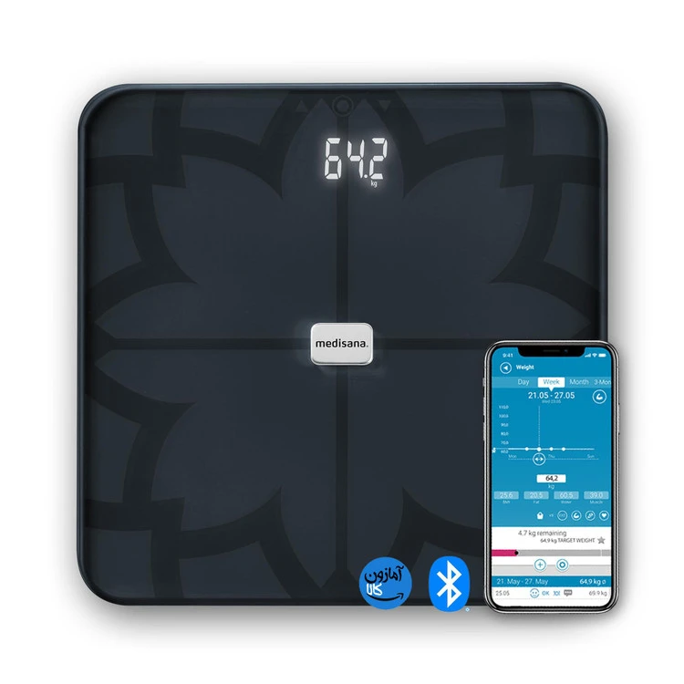 ترازوی هوشمند دیجیتال آنالیز بدن مدیسانا مدل BS 450 connect