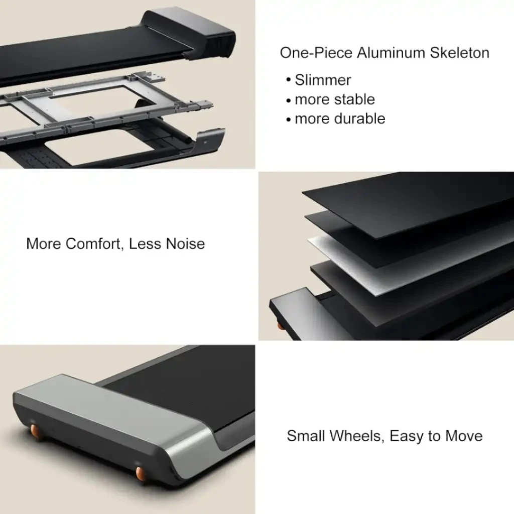 تردمیل تاشو هوشمند KingSmith WalkingPad P1 وارداتی رنگ صورتی و سفید