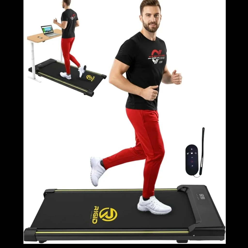 تردمیل خانگی حرفه ای Rigid fitness زیرمیزی دارای شیب10 درصد