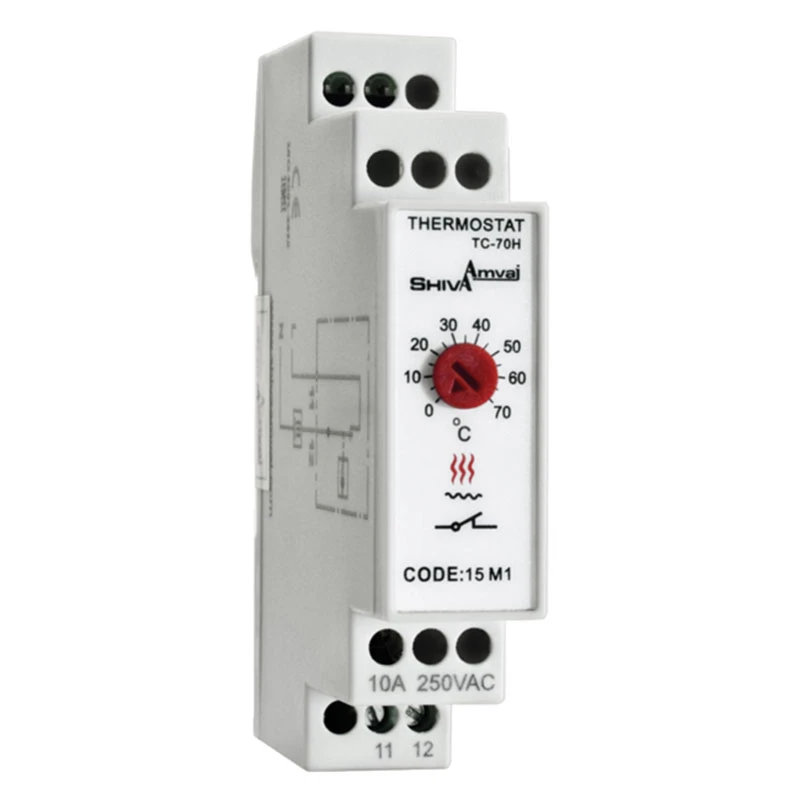 ترموستات تابلویی TC-70H , TC-70C – 15M1 شیوا امواج