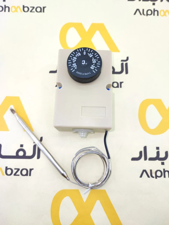 ترموستات مکانیکی یخچال ویترینی و صنعتی طرح پرودیجی مدل F2000 (رنج ۳۰- تا ۳۰+)