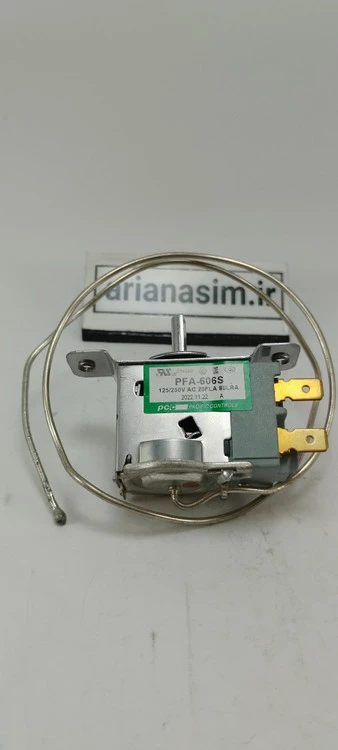 ترموستات کولر پنجره‌ای مدل PFA-606S دو پین پایه باز کره ای اصلی