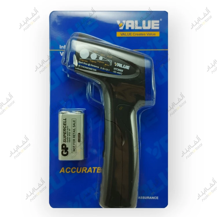 ترمومتر لیزری VALUE VIT300S | دماسنج مادون قرمز حرفه‌ای -32 تا +400 درجه