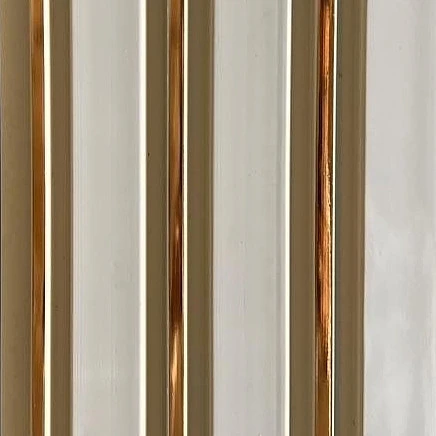 ترمووال pvc سفید شیار طلایی- ابعاد 280*17.5