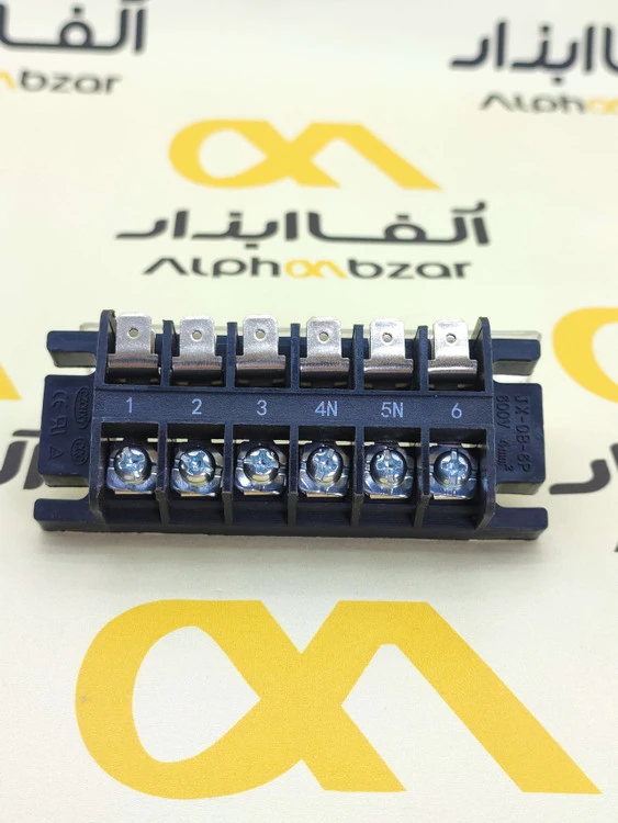 ترمینال برق ۶ خانه کولر گازی مدل JX-08-6P مخصوص یونیت خارجی