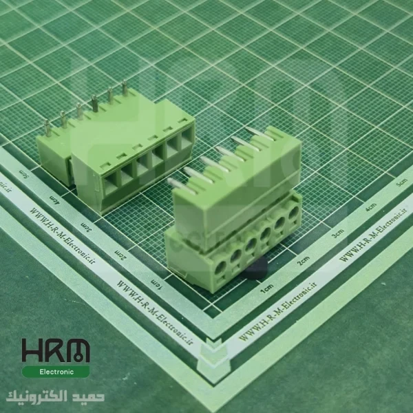 ترمینال فونیکس (PTR) نر رایت و ماده 6 پین (3.81mm)
