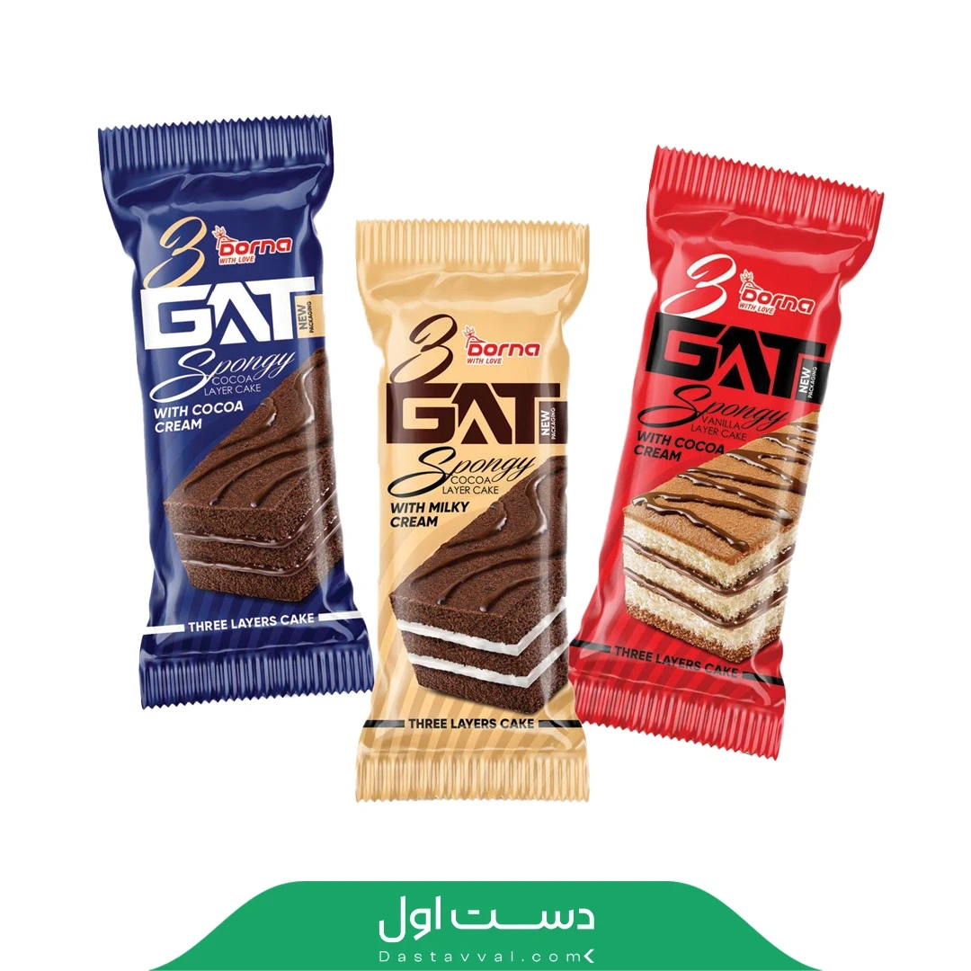 تری گات کاکائو با کرم شیری درنا