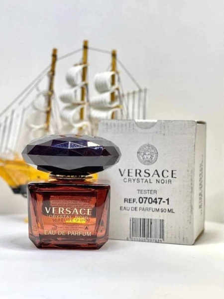 تستر عطر ادکلن ورساچه کریستال نویر مشکی ۹۰ میل VERSACE CRYSTAL NOIR